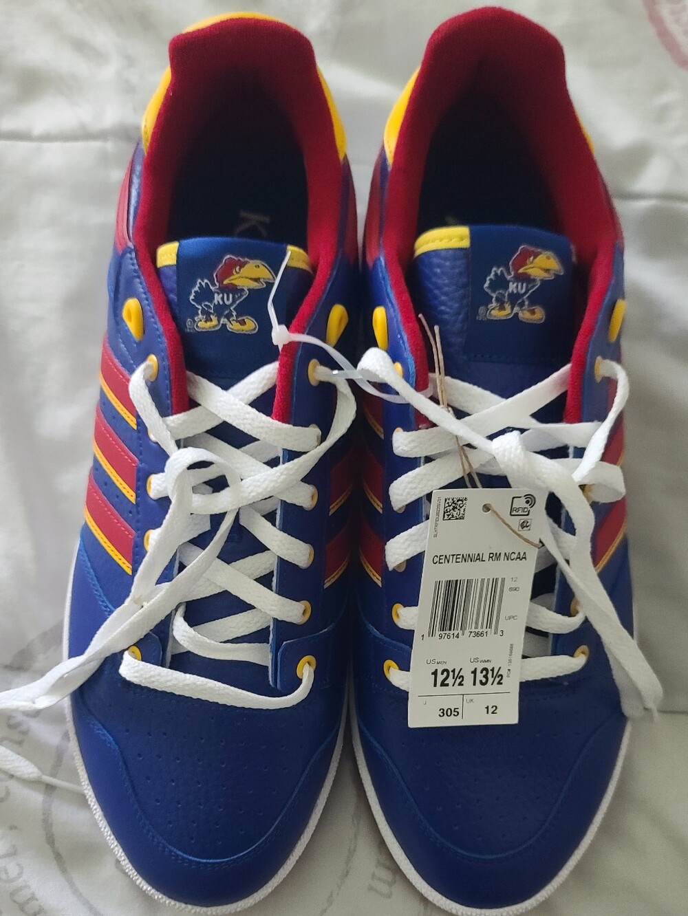 Adidas Centennial RM Shoes Kansas Jayhawks IH5362 NEW Men's Size 12.5 NWT